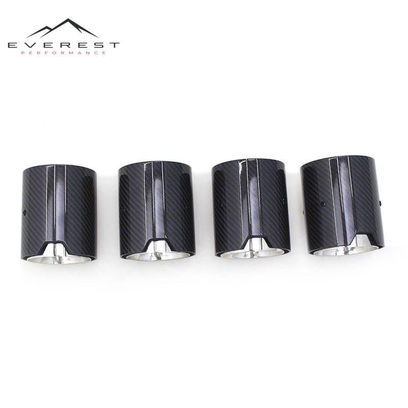 Performance Carbon Exhaust Tips for Bmw F30 G30 M2 M3 M4 G80 G87 E92 M Performance Exhaust Tips With Silver Inner