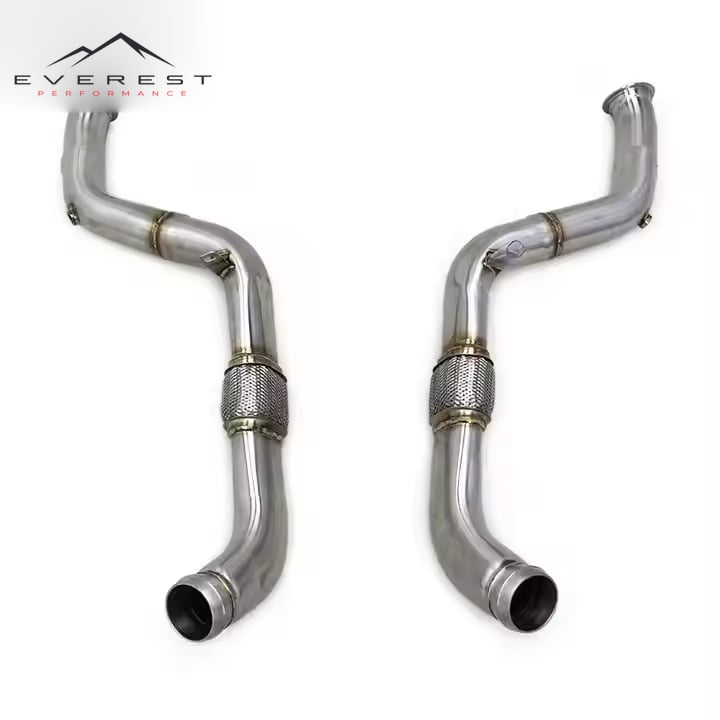 Exhaust Downpipe for Bentley Continental GT 4.0TT/6.0TT 2020-2024 Stainless Steel Exhaust Pipe Car Exhaust System