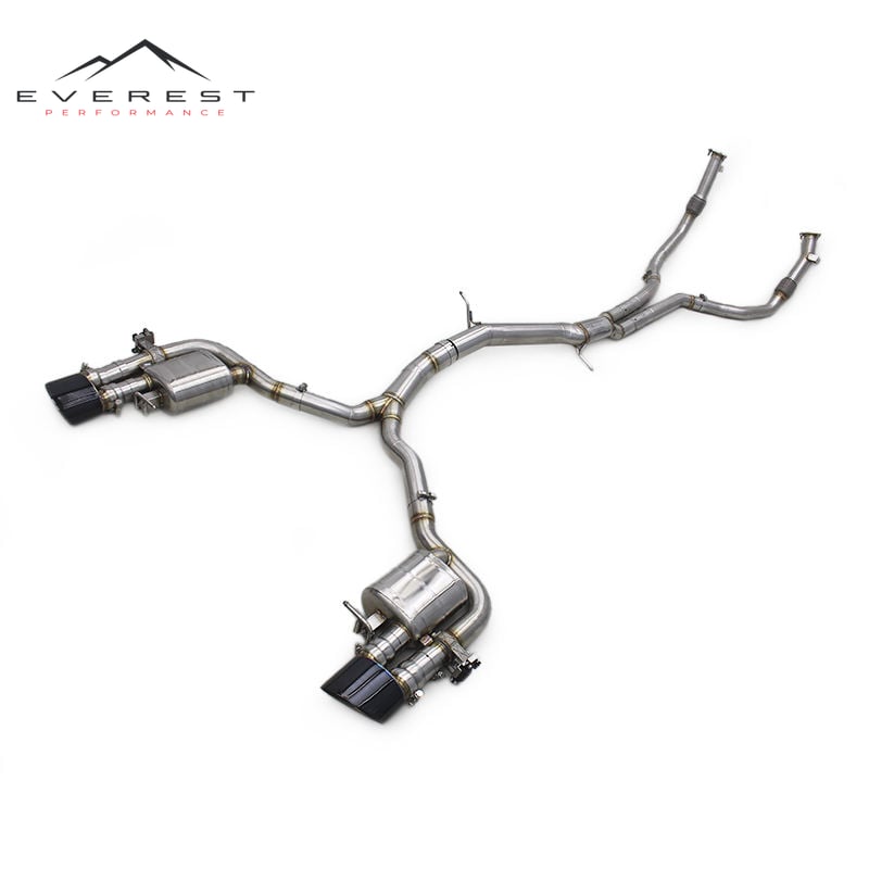 Racing Car Valvetronic Catback Exhaust Pipes for Audi RS4/RS5 B9/B9.5 2.9T 2017-2024 SS304 With Valved Muffler Exhaust System