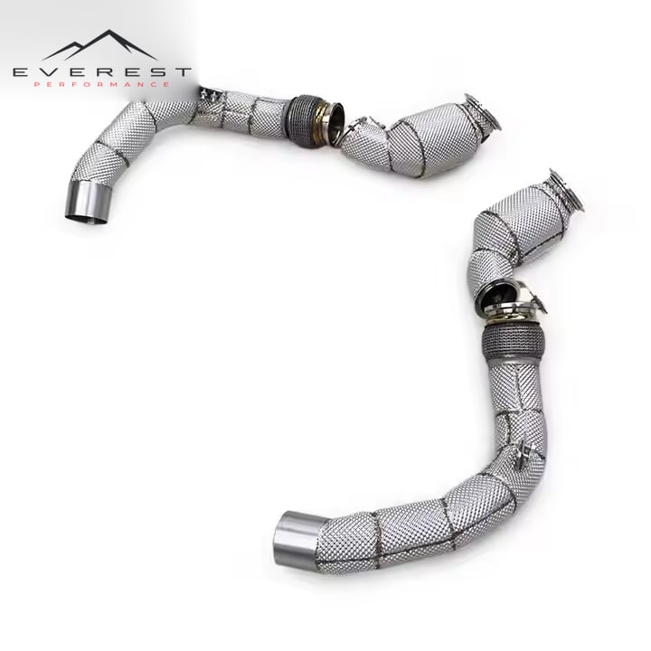 SUS304 Pipe Muffler Exhaust With Catalysic Escape for BMW M8 F91/F92/F93 4.4TT (2019-2024) Catted Downpipe
