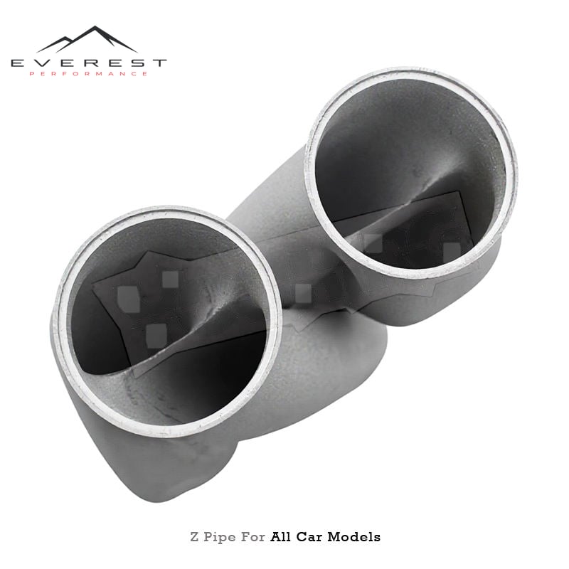 SS316L New Style 3D Printing Z Pipe for All Car Models Exhaust Pipe Auto Car Parts Universal Z Pipe 2.5/2.75/3inch