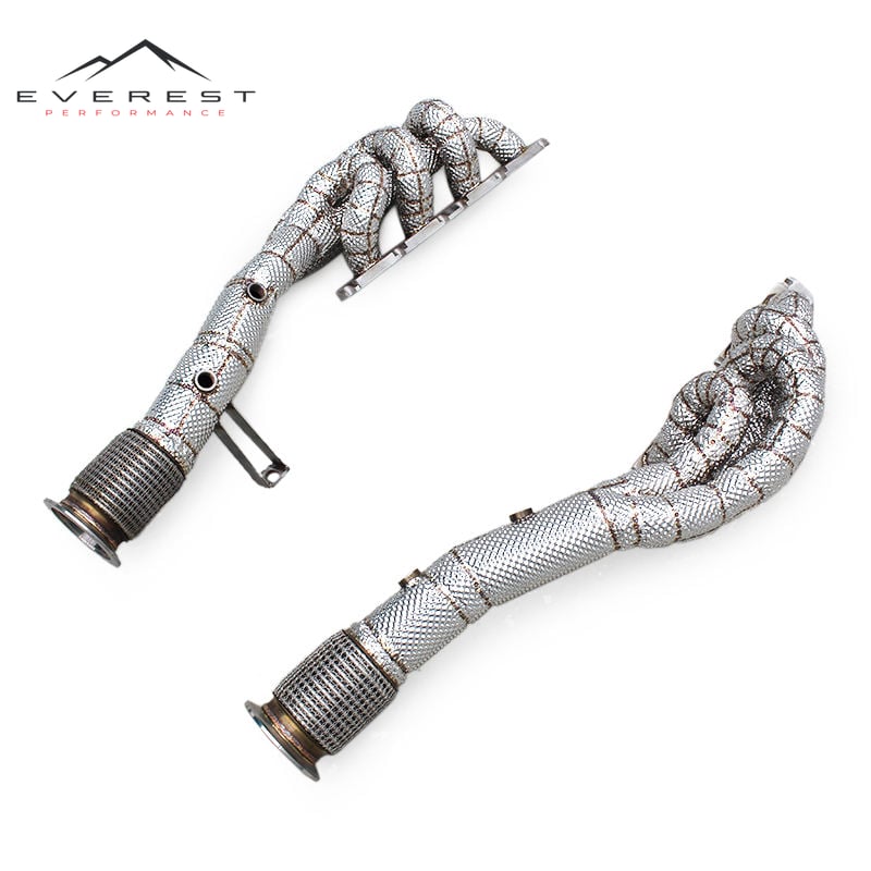 Auto Header Exhaust System for AUDI R8 V8 4.2L 2007-2016 Stainless Steel Manifold With Heat Shield