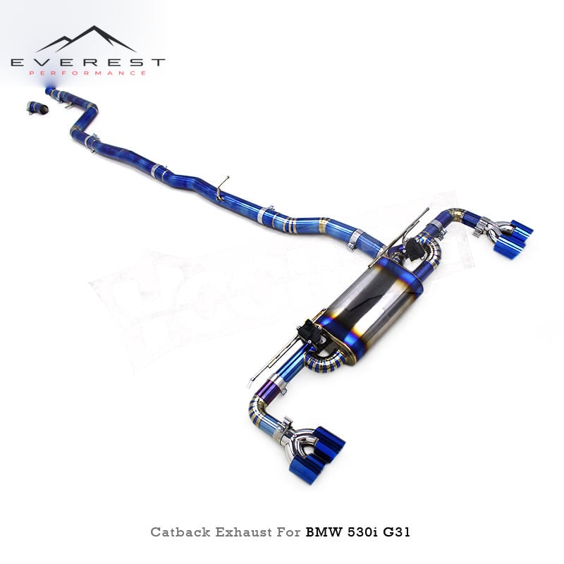 Titanium Lightweight Valvetronic Exhaust Catback Valved Muffler for BMW 530/530i G31 3.0T 2024 Turbo Engine System