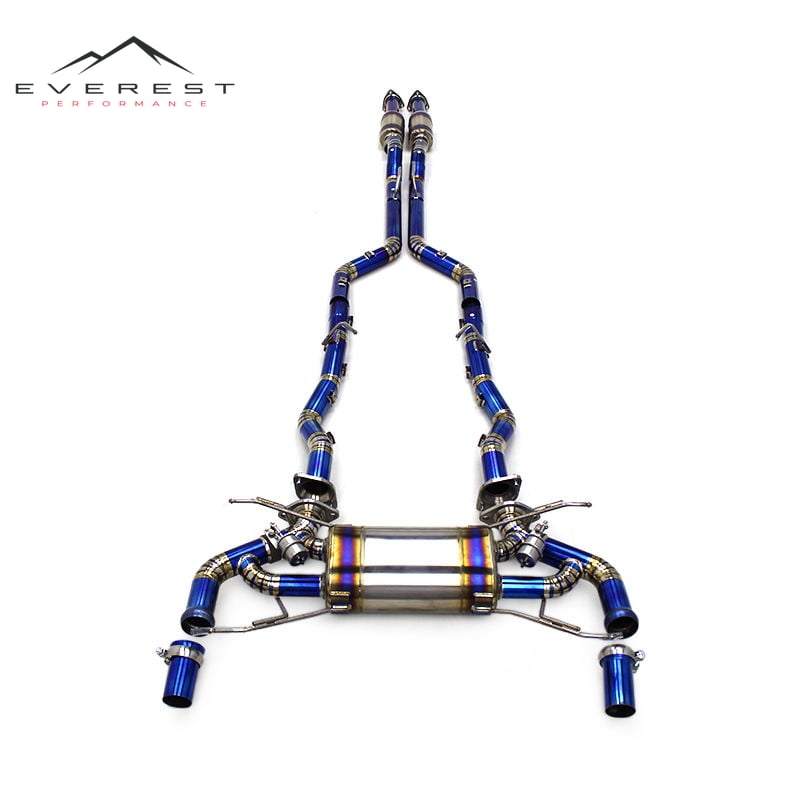 Titanium Exhaust System for Aston Martin DB9 DB11 4.0 5.9 2012-2020 Catback Muffler Vacuum Valve Modified Sound