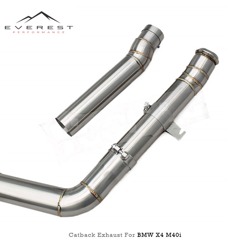 SS304 Exhaust Pipe System for BMW X3/X4 M40i 3.0T 2018-2025 Electronic Valve Catback Exhaust with Independent Controller
