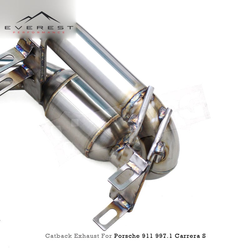 Axle Catback Exhaust Pipe System for Porsche 911997.1/c Carrera S 3.8L 2004-2012 Upgrades GT3 Rear Sport Car