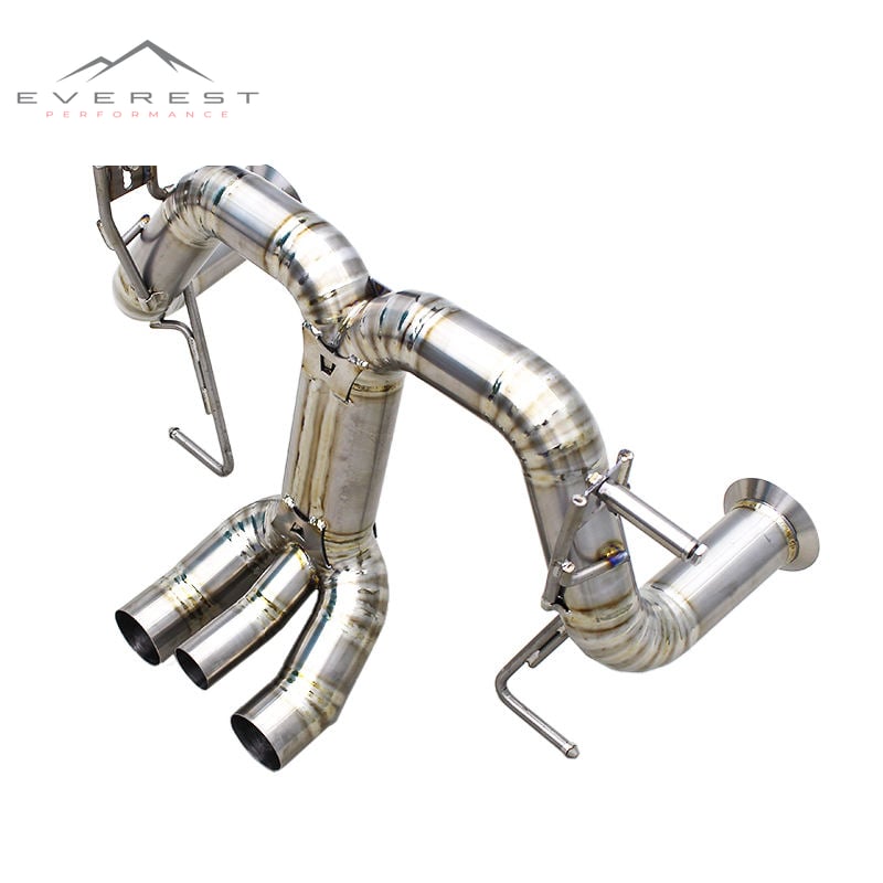 Titanium Pipes Rear Section Non Valved for Lamborghini Aventador LP740/LP740S 6.5L 2017-2018 Supersport Car Straight Exhaust