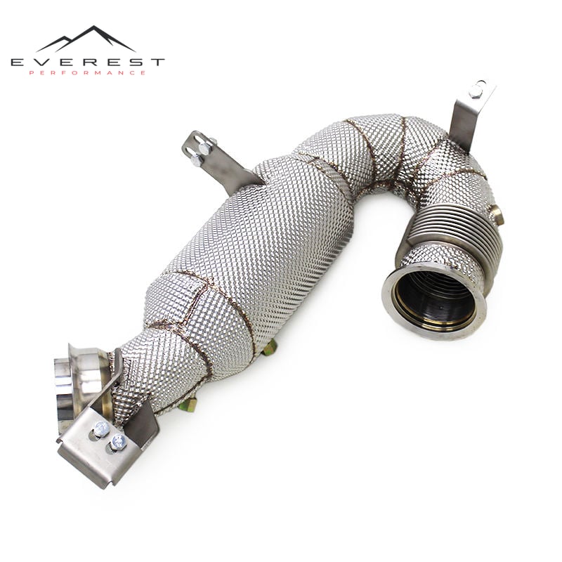 Auto Sport Catted Downpipe for Mercedes-Benz AMG GT53/GLE53/E53 3.0T 2020-2024 High Flow 100/200/300Cell Exhaust Downpipe