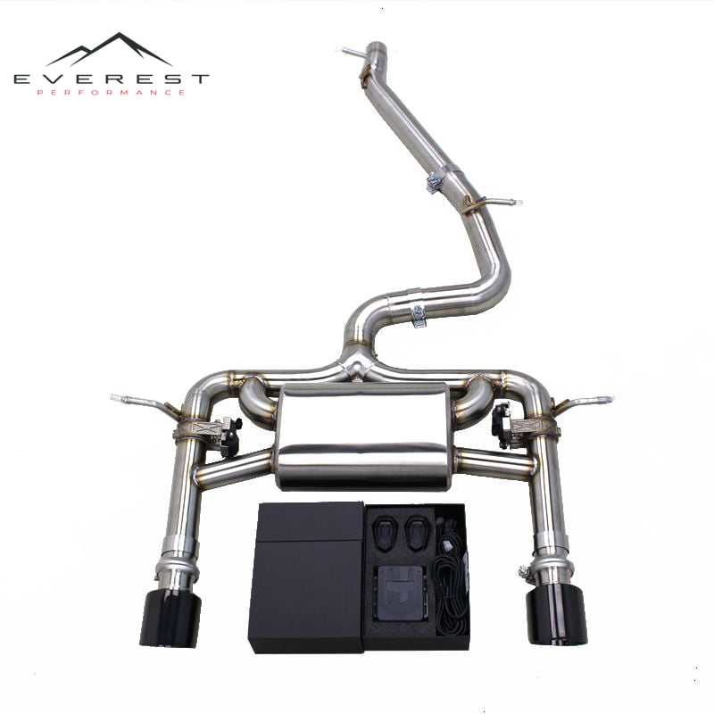 Custom Valvetronic Catback Exhaust for Audi TT/TTS 2.0T 2015-2019 Tuning SUS304 Stainless Steel Pipes Catback Exhaust System