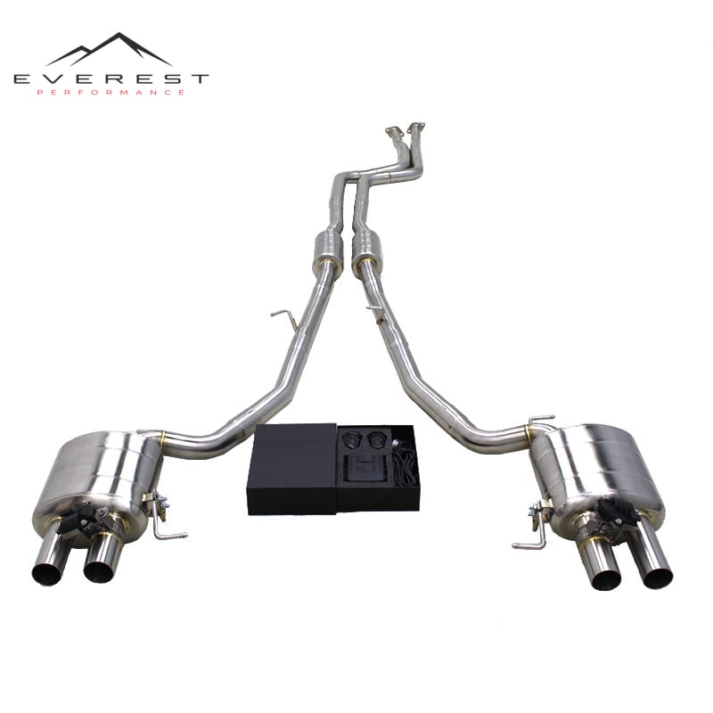 Valvetronic Muffler Catback Exhaust System for BMW 730/740 F02 3.0T 2009-2015 Stainless Steel Tig Welding