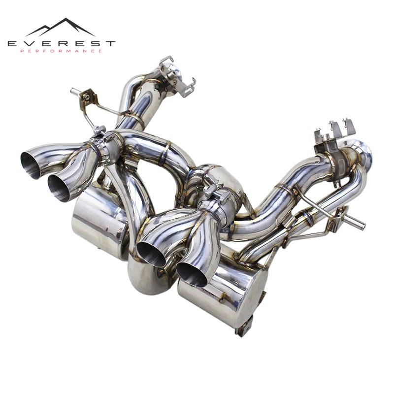 Race High Performance Superfast Car Exhaust for Lamborghini Revuelto V12 6.5L 2023-2025 Rear Muffler Section Valved Axle Back