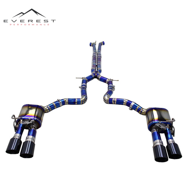 Custom Catback Muffler for Porsche Panamera 970/971 2009-2023 Active Sound X Pipe Titanium Valved Exhaust System