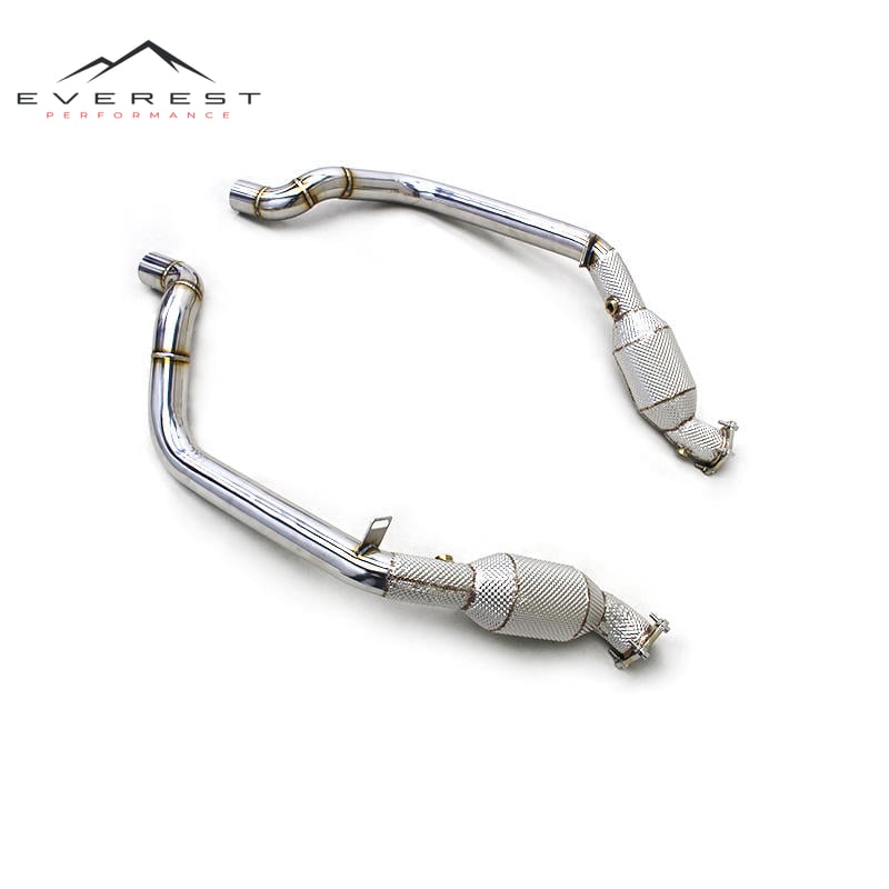 Downpipe for Porsche Panamera 970/970.2 S/Turbo/Turbo S/GTS 2014-2016 Stainless Steel Exhaust Pipe with Catalytic