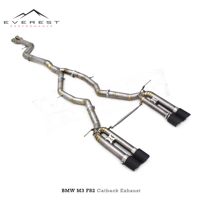 Titanium Exhaust Pipe System for BMW M3/M4 F80/F82/F8X 3.0T 2015-2019 Single Tube Catback Exhaust System