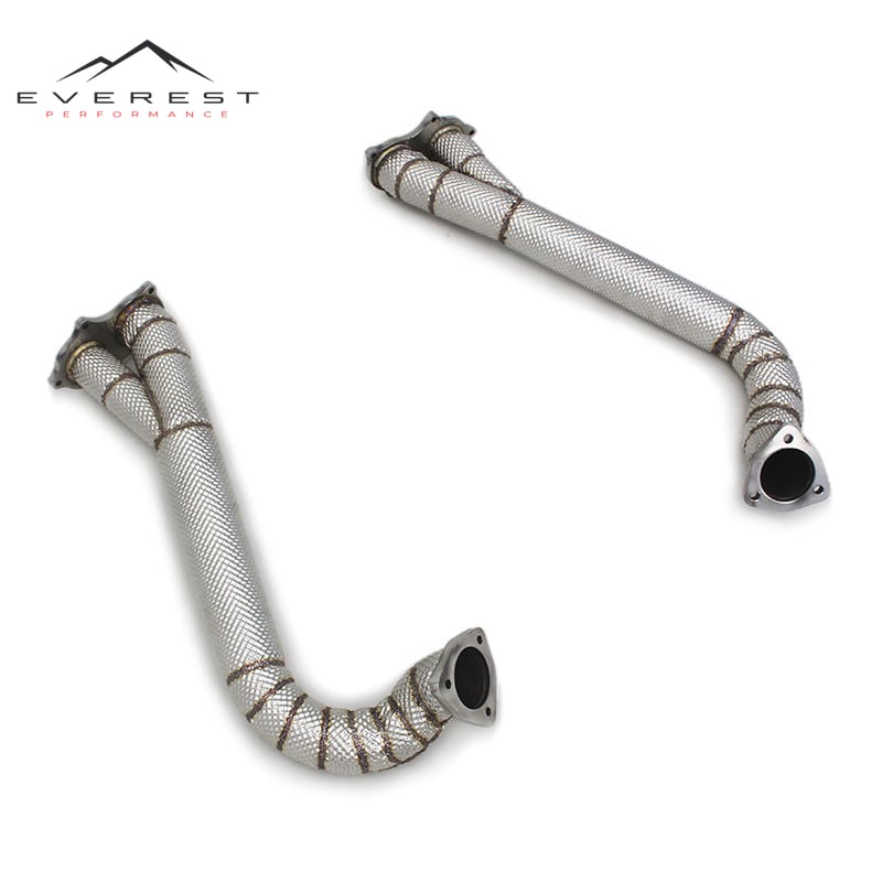 Exhaust Downpipe for Porsche 718 Cayman GT4 4.0L 2018-2022 Engine Parts Stainless Steel Exhaust Down Pipes