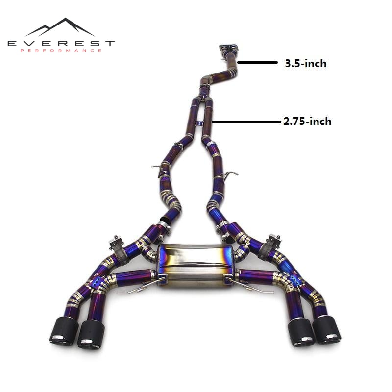 Catback Exhaust for BMW X3M/X4M F97/F98 3.0T 2019-2023 Titanium Valve Electronic Exhaust Rebound System