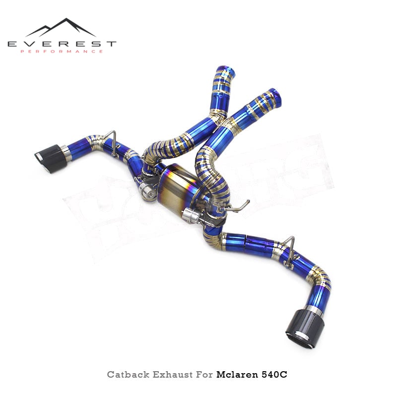 Custom Titanium Pipe Catback Exhaust for Mclaren 540/540C/570S/570GT 3.8 2015+ Valved Sport Muffler Exhaust System with Control