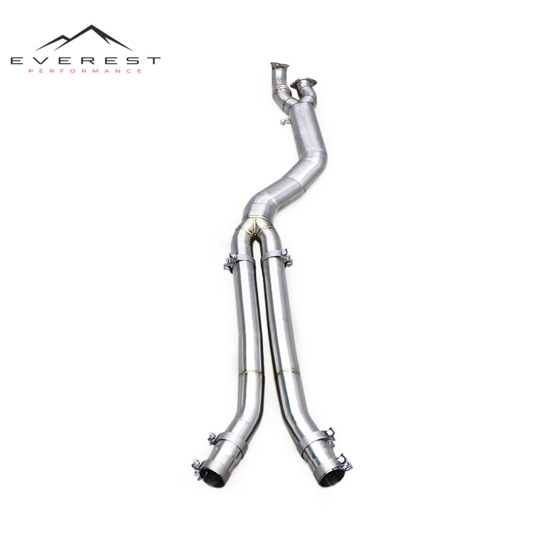 Racing Exhaust Mid Pipe for BMW M3/M4 G80/G82/G83 S58 3.0T 2021-2024 4inch Single Midpipe Sport Middle Pipe