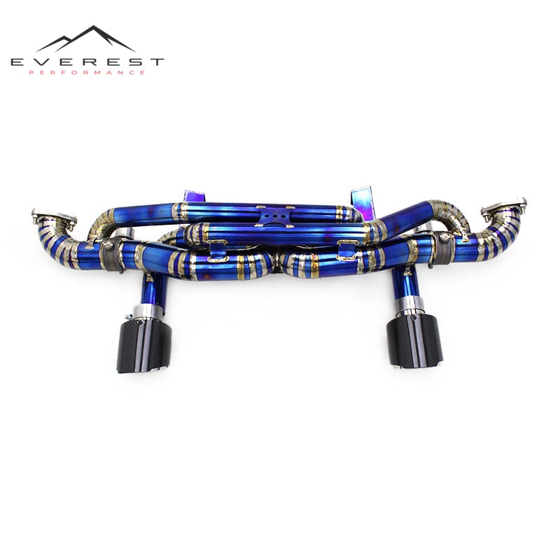 Custom Catback Exhaust for Porsche 718 Cayman GT4 RS 4.0L 2022-2025 Escape With Valved Muffler Exhaust Titanium Pipes System