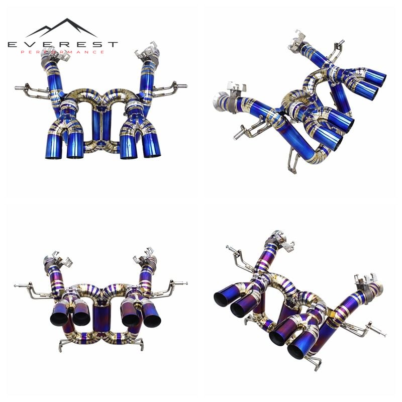 Race Exhaust Pipe System for Lamborghini Revuelto 6.5L 2023-2025 Titanium Catback Exhaust X Pipes Muffler Sound Rear Axle Back