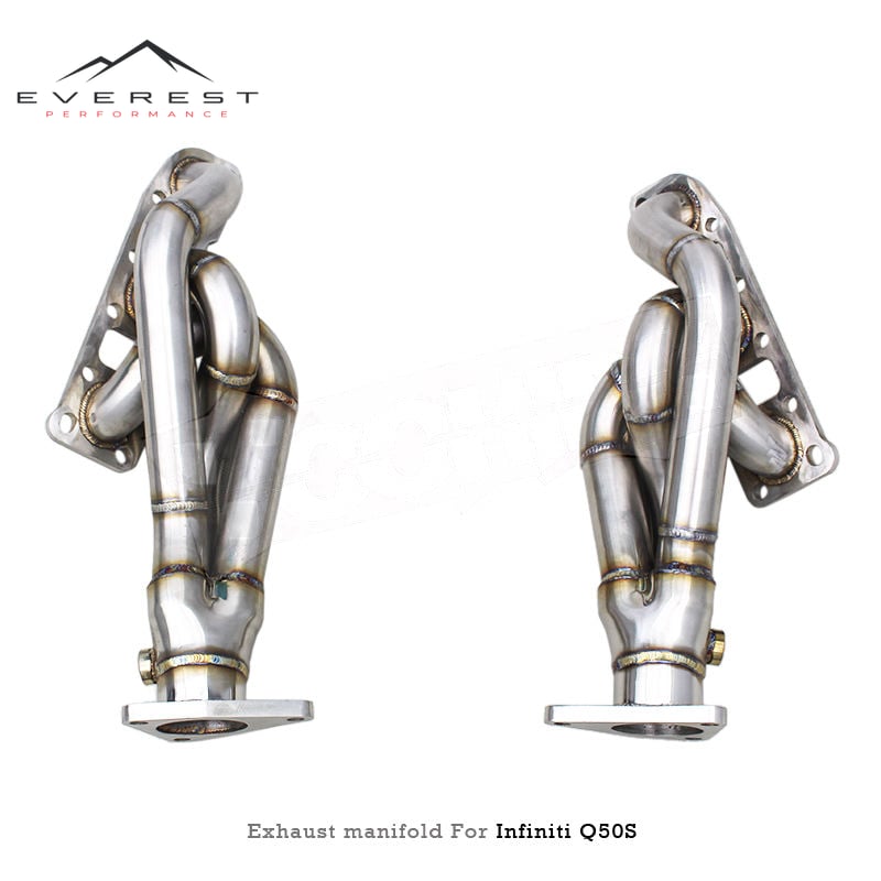 Turbo Downpipe for Infiniti Q50S Q60S 3.7L 2014-2018 Racing Car Exhaust Pipe System Merged Pipes Exhaust Header