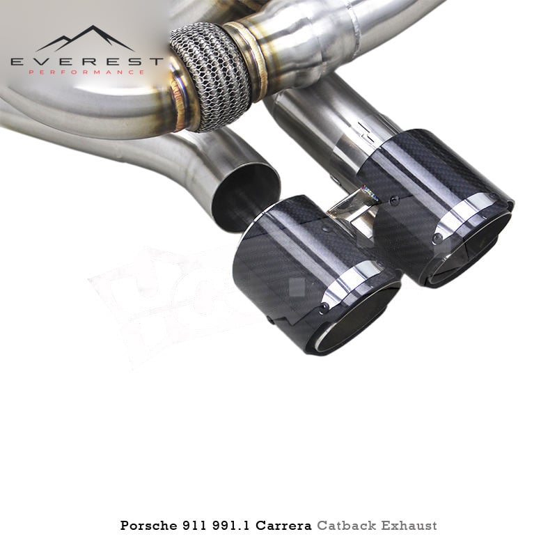 SS304 Exhaust Pipe System for Porsche 911 991/991.1 3.4 3.8 Carrera 2011+ Catback Exhaust Pipes with Valve Control
