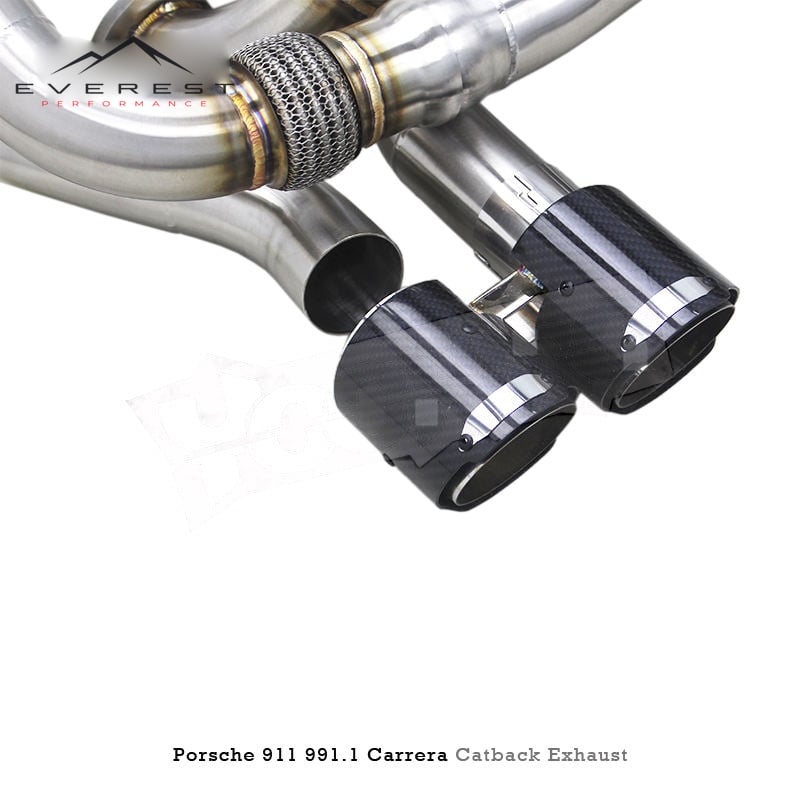 SS304 Exhaust Pipe System for Porsche 911 991/991.1 3.4 3.8 Carrera 2011+ Catback Exhaust Pipes with Valve Control