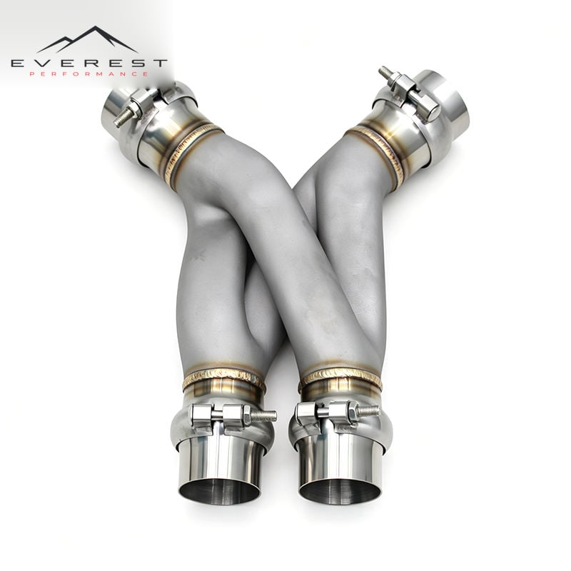Z Pipes with 45° for BMW G90/F90/X7 Racing Stainless Steel 3D Printing Exhaust Pipe 2.5''/2.76''/3''/3.5''