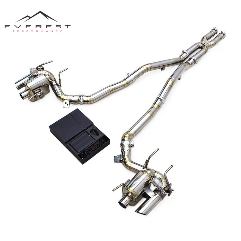 Titanium Car Exhaust System for Ferrari 812 6.5L V12 2017-2021+ Vacuum Valve Muffler X Mid Pipes Catback