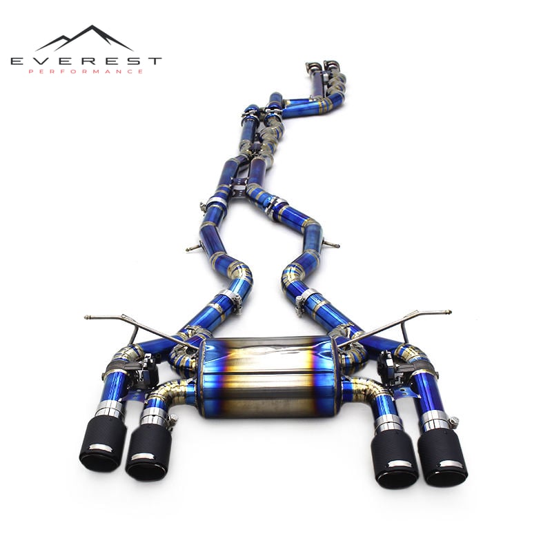 Car Catback for BMW M3/M4 F80/F82/F8X S55 3.0T 2014-2018 Titanium Alloy Valve Controlled Cat Back Exhaust System