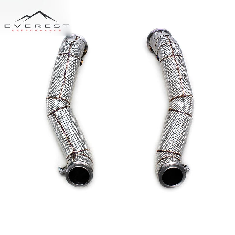 SS304 Exhaust Downpipe for Mclaren GT 4.0T 2019-2023 Performance Exhaust Downpipe Section With Heat Shield
