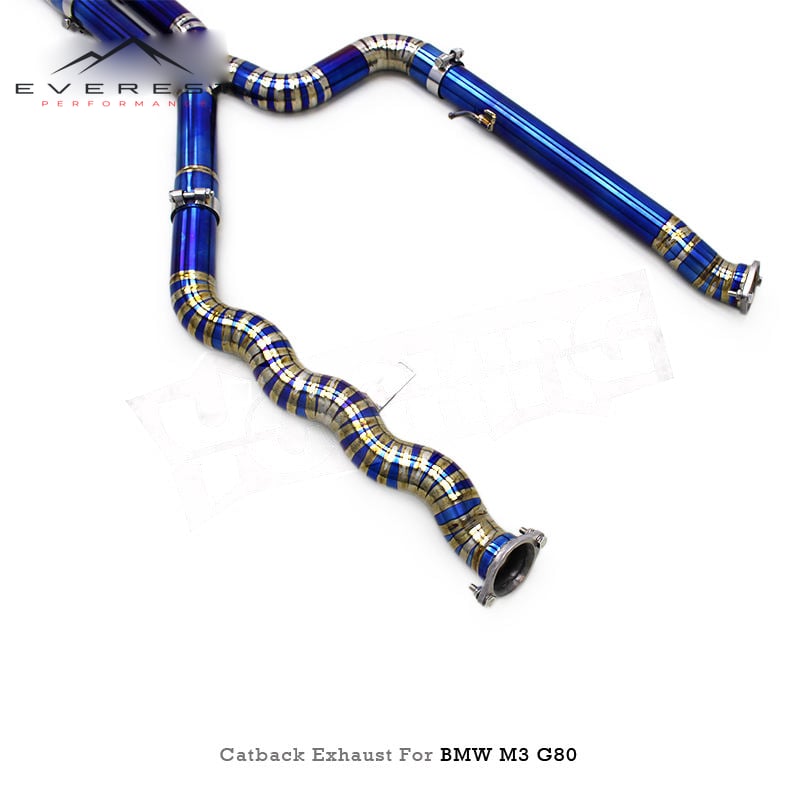 Racing Performance Valvetronic Exhaust Pipe Titanium Catback Exhaust System for BMW M3/M4 G80/G82/G8X 3.0T 2019-2023 Midpipe