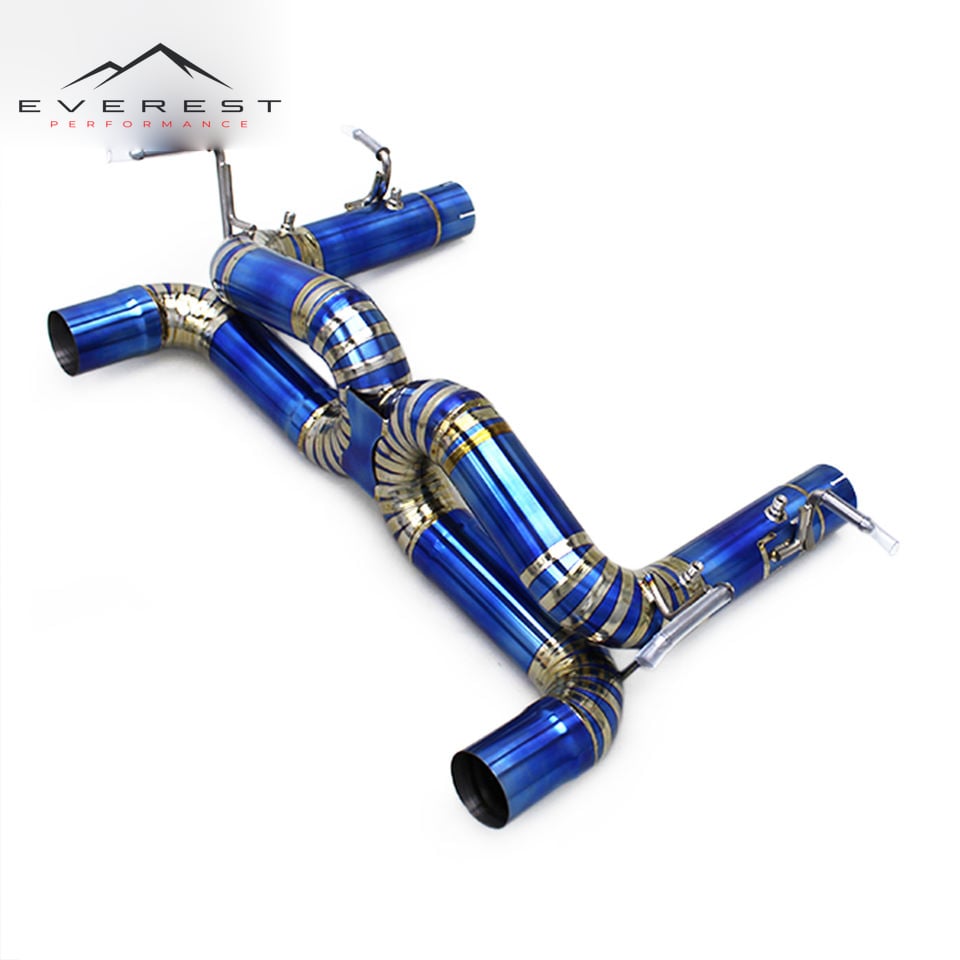 Catback Exhaust Pies for Ferrari F8 Spider/Tributo V8 3.9T 2019+Titanium Straight Tube Modified Sounds
