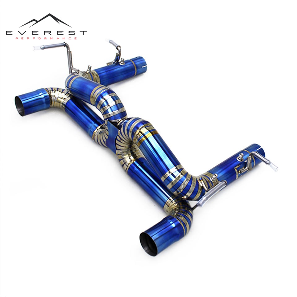 Catback Exhaust Pies for Ferrari F8 Spider/Tributo V8 3.9T 2019+Titanium Straight Tube Modified Sounds