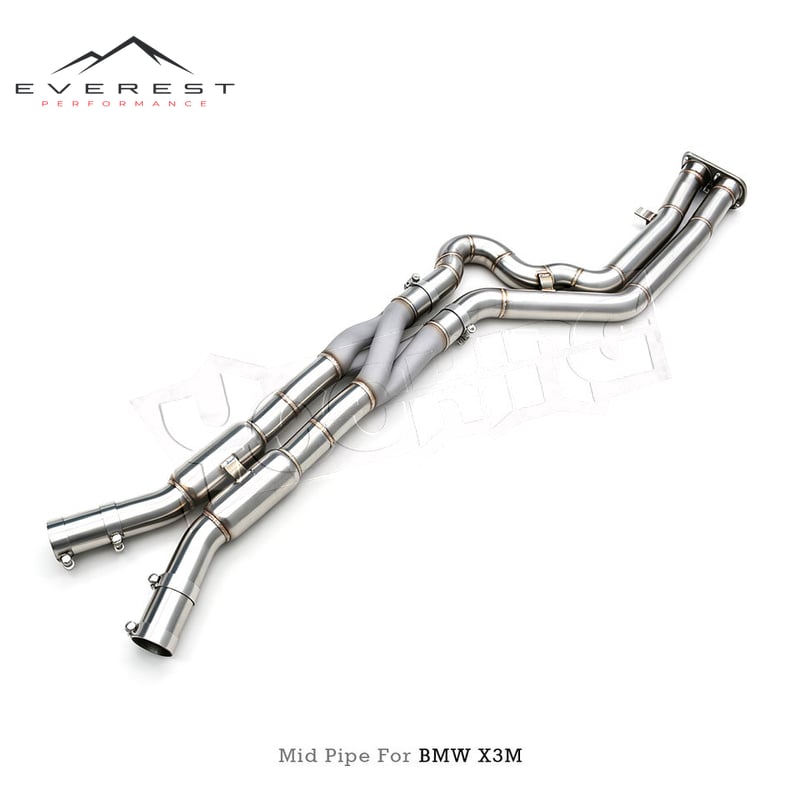 Custom Exhaust Midpipe for BMW X3M/X4M F97/F98 3.0T 2019-2023 2..75inch Exhaust Mid Pipe with Z/X Pipe Active Sound