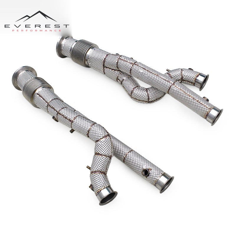 Exhaust Downpipe for Lamborghini Aventador SVJ 2011-2019 Stainless Steel Exhaust Downpipe