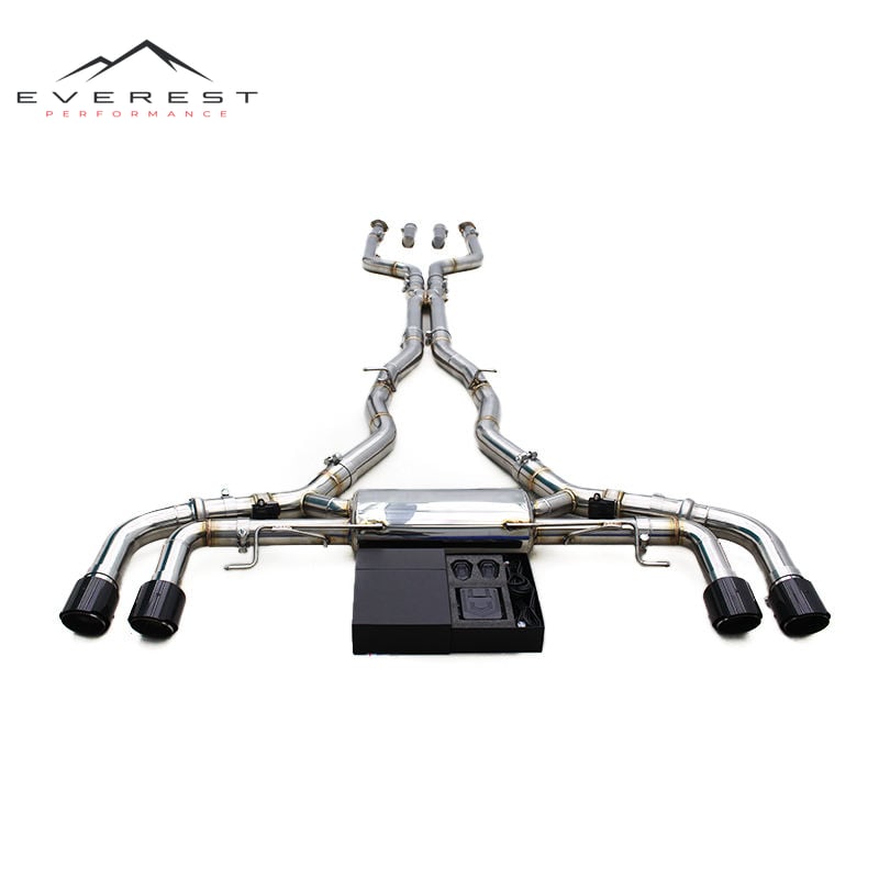 SS304 Exhaust Pipe System for BMW X5M/X6M F95/F96 4.4TT 2020-2024 Valvetronic Catback Exhaust With Remote Controller