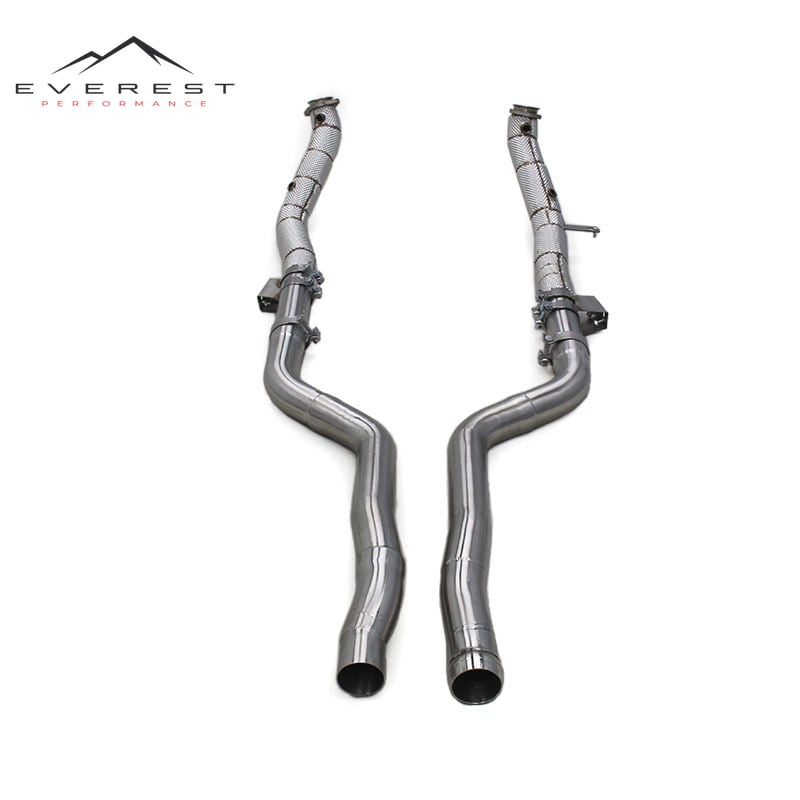 Auto Exhaust Header Downpipe for Mercedes-Benz CLS63/CLS63S AMG 2007-2017 Escape SS304 Free Flow Pipes Tuning Exhaust System