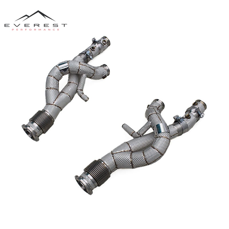 Exhasut Downpipe for Lamborghini Revuelto V12 6.5L 2023-2025 Stainless Steel Exhaust Pipe with Turbo Exhaust Header