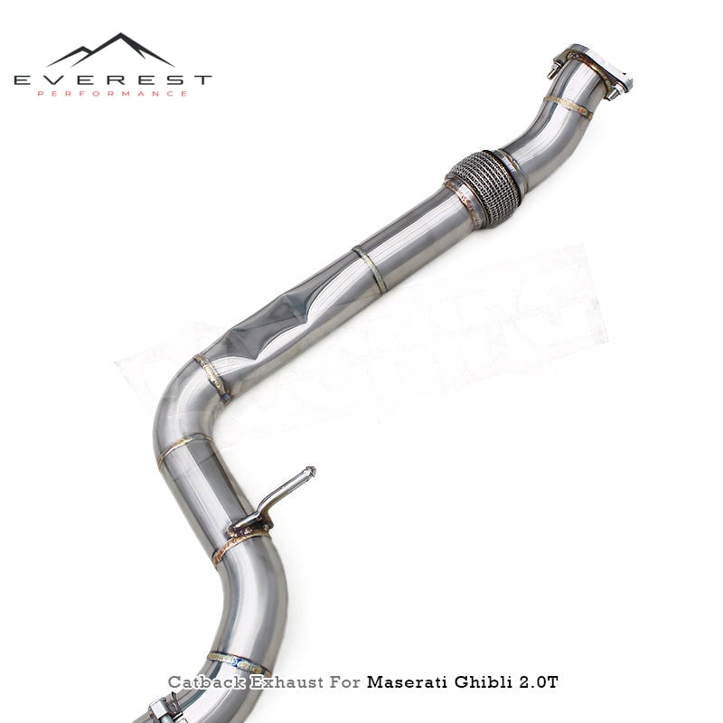 Racing Catback Exhaust Valved Muffler for Maserati Ghibli 2.0T 2020-2025 Exhaust Pipes Stainless Steel Enhanced Sound System
