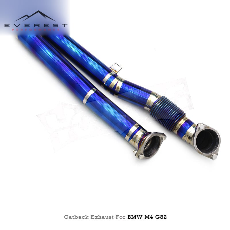 Racing Catback Exhaust with Z Pipe for BMW M3/M4 G80/G82 3.0T 2021-2026 Racing Equal Length Mid Pipes Muffler Electronic Valve