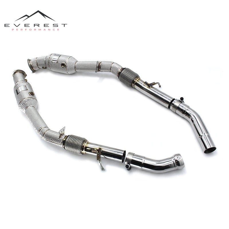 Exhaust Downpipe for Benz ML320/ML350/ML400 3.0T 2012-2016 304 Stainless Steel Exhaust Pipes High Flow Car Exhaust