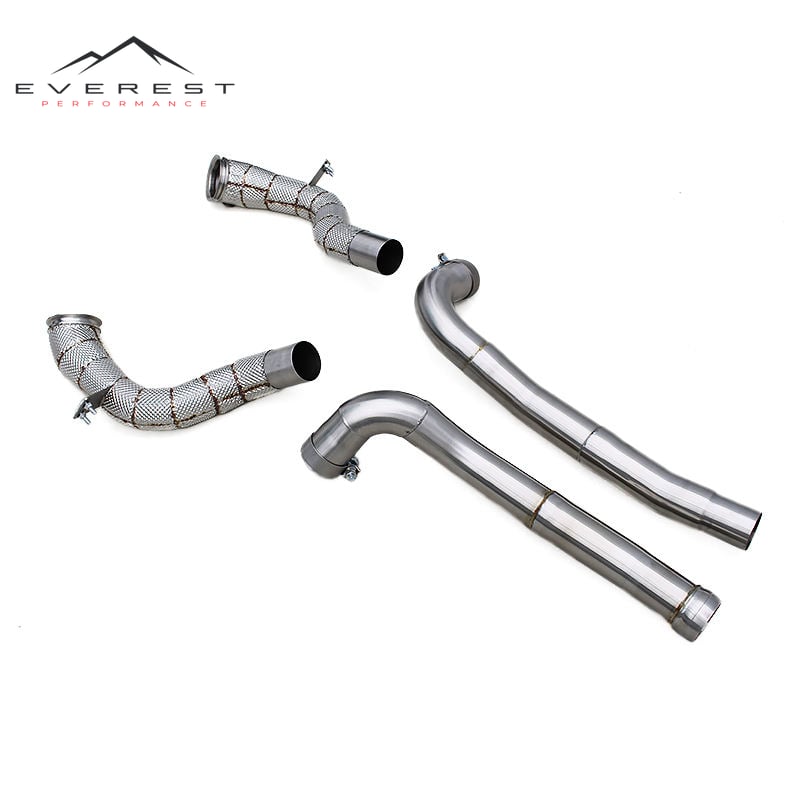 Auto Exhaust System for Mercedes-Benz AMG GT/GTS 4.0T 2014-2023 Free Flow Downpipe Stainless Steel Header