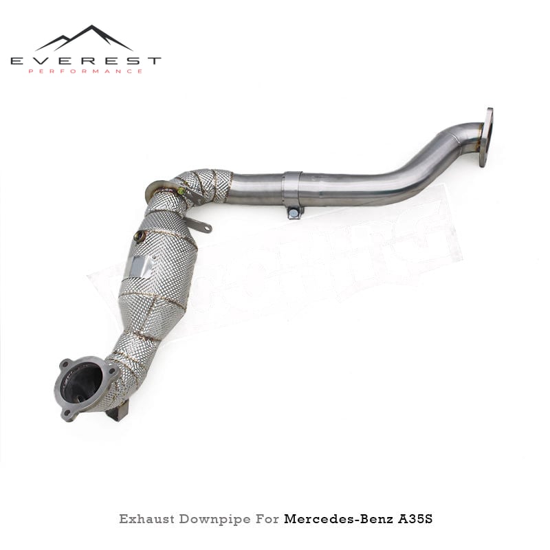 Exhaust Downpipe for Benz A35 CLA35GLB35GLA35 2.0T 2020-2021 Stainless Steel Exhaust Pipes