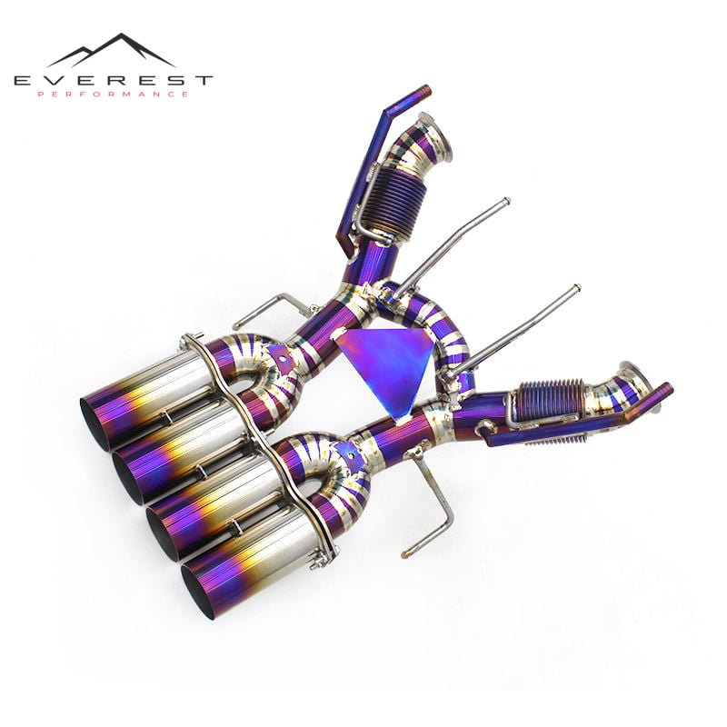 Titanium Exhaust Pipes for Mclaren 765LT 4.0T 2020+ Direct Catback Auto Performance System