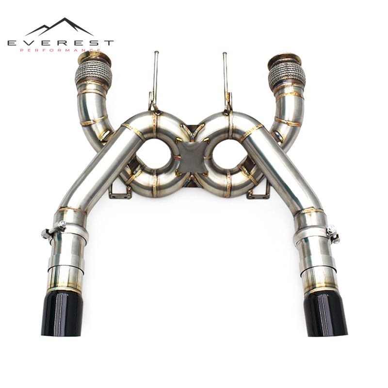 Stainless Steel Pipes Axle Back Exhaust for Mclaren 720S Spider Coupe 4.0T 2017-2019 Racing Car Exhaust Free Flow System