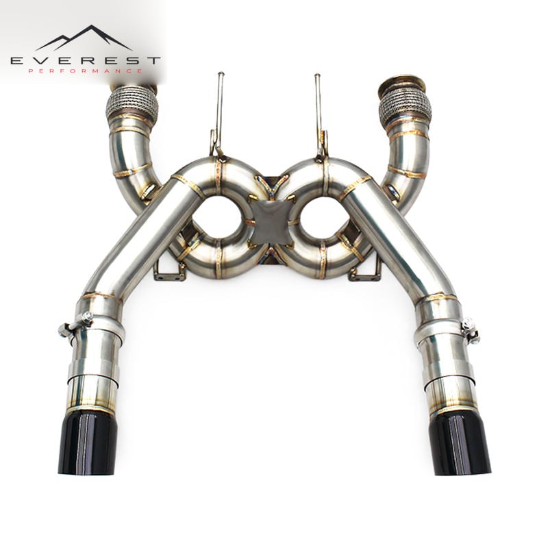 Stainless Steel Pipes Axle Back Exhaust for Mclaren 720S Spider Coupe 4.0T 2017-2019 Racing Car Exhaust Free Flow System