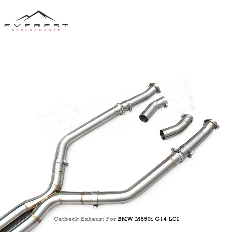 Stainless Steel Valvetronic Catback Muffler Exhaust Pipe for BMW M850/M850i LCI G14/G15/G16 4.4TT 2020-2024 X Pipe System