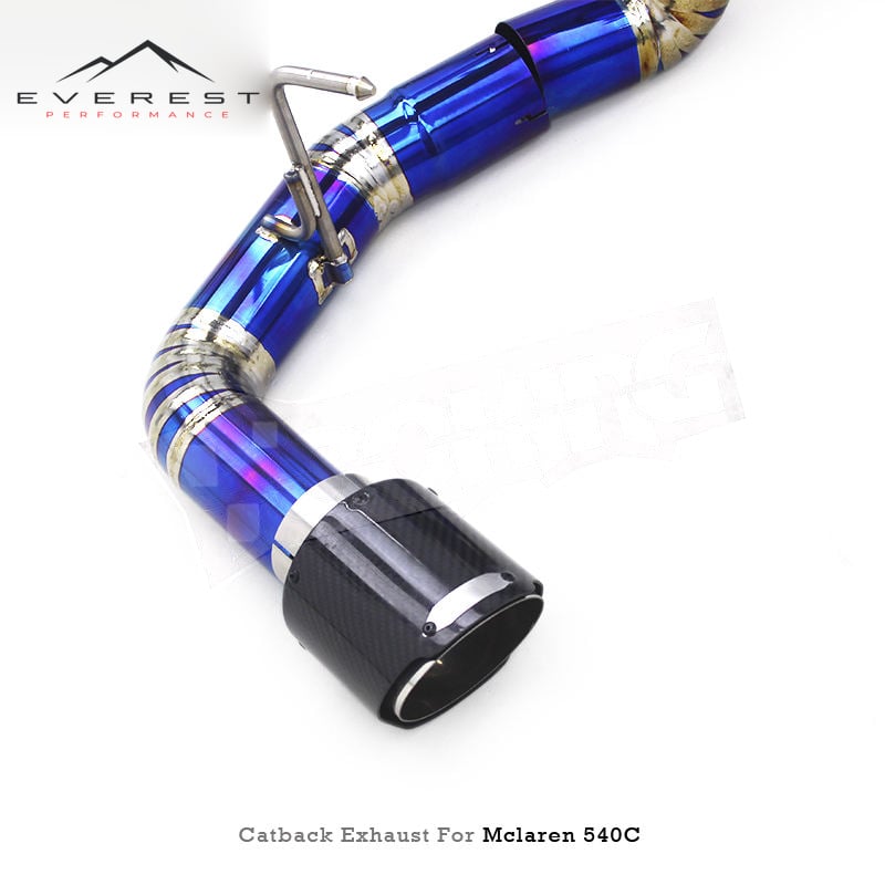 Titanium Exhaust Pipe System for Mclaren 540/540C/570S/570GT 3.8 2015+ High Performance Vacuum Valve Catback Exhaust