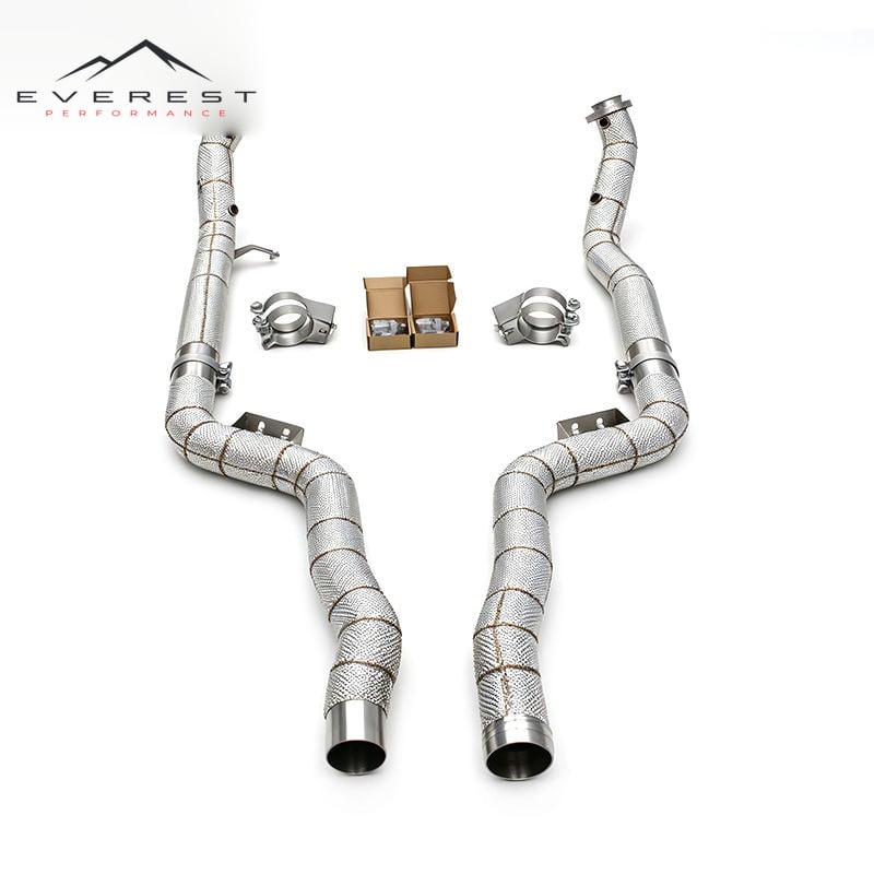 Stainless Steel Exhaust Downpipe for Mercedes-Benz CLS63/CLS63S AMG W218 5.5L 2007-2017 Racing Car Exhaust Free Flow Pipe
